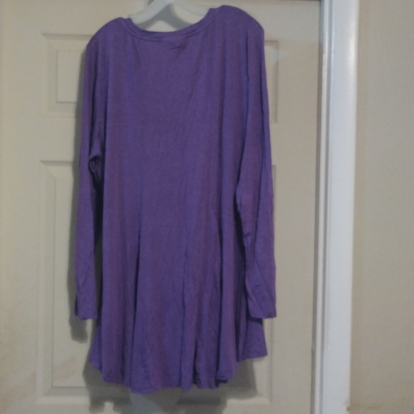 Charlies project purple LS swing tunic size 4x - Picture 6 of 6